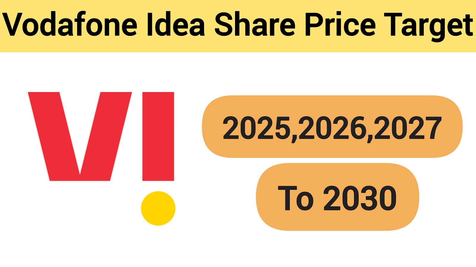 Vodafone Idea Share Price Target 2025,2026 to 2030