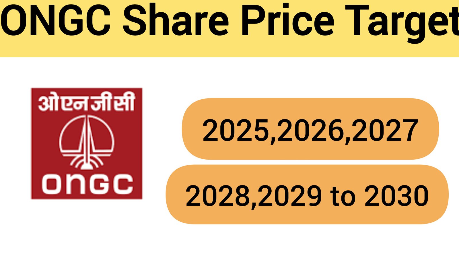 ONGC Share Price Target