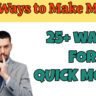 How to Make Money Fast,how to earn money fast,How to Make Quick Money, easy ways to make money